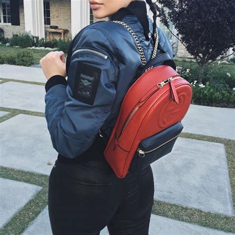 black gucci backpack kylie jenner